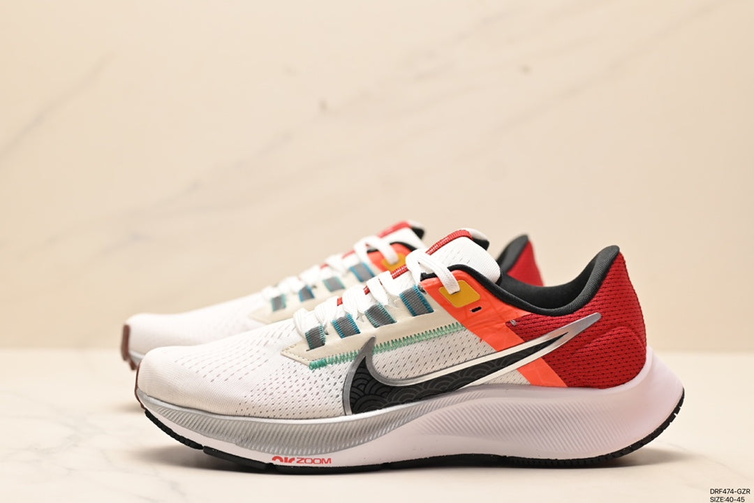 Nike Air Zoom Pegasus 38 'White/Orange/Red'