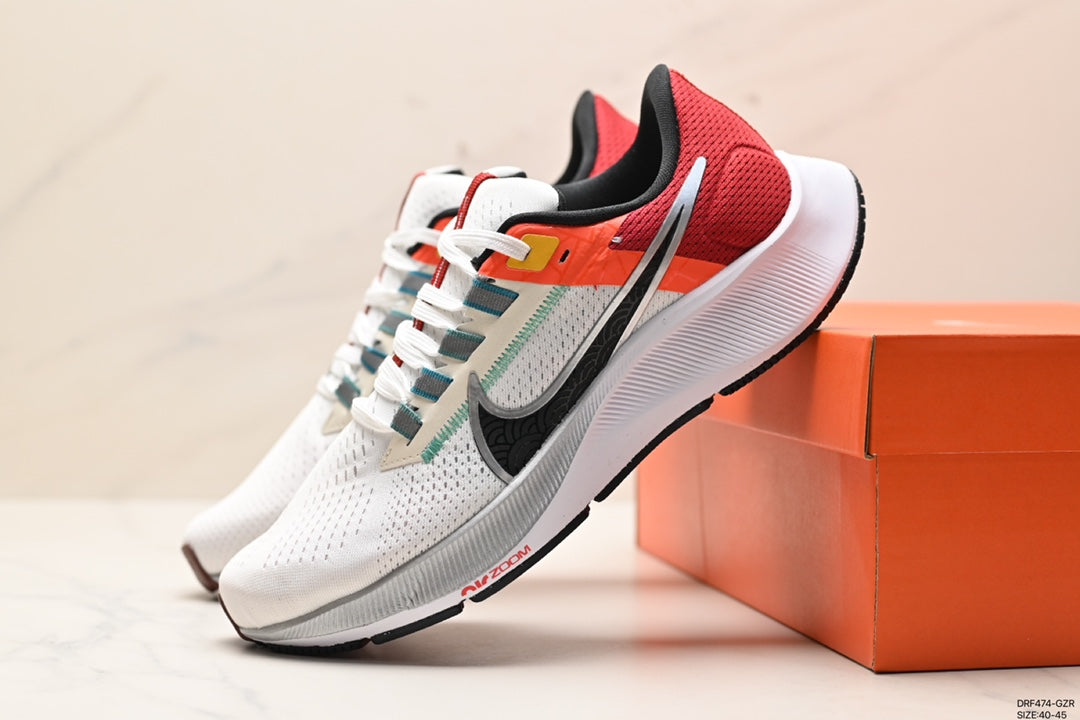 Nike Air Zoom Pegasus 38 'White/Orange/Red'