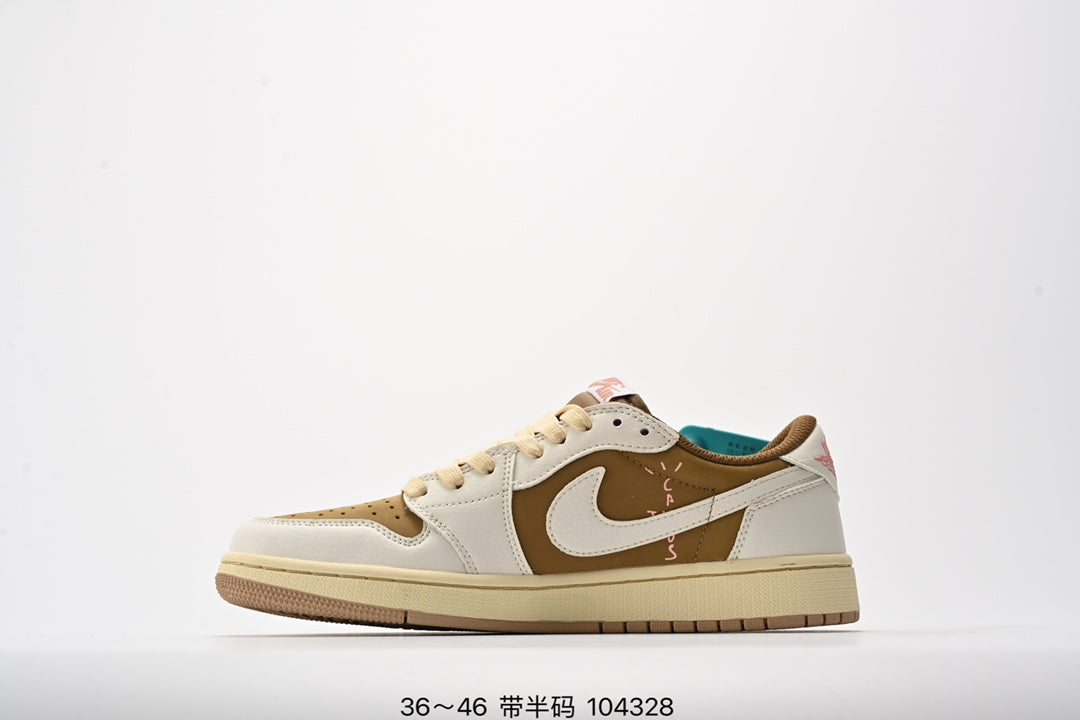 Fragment design x Travis Scott x Nike Air Jordan 1 Low OG SP”Black/Green Toe“