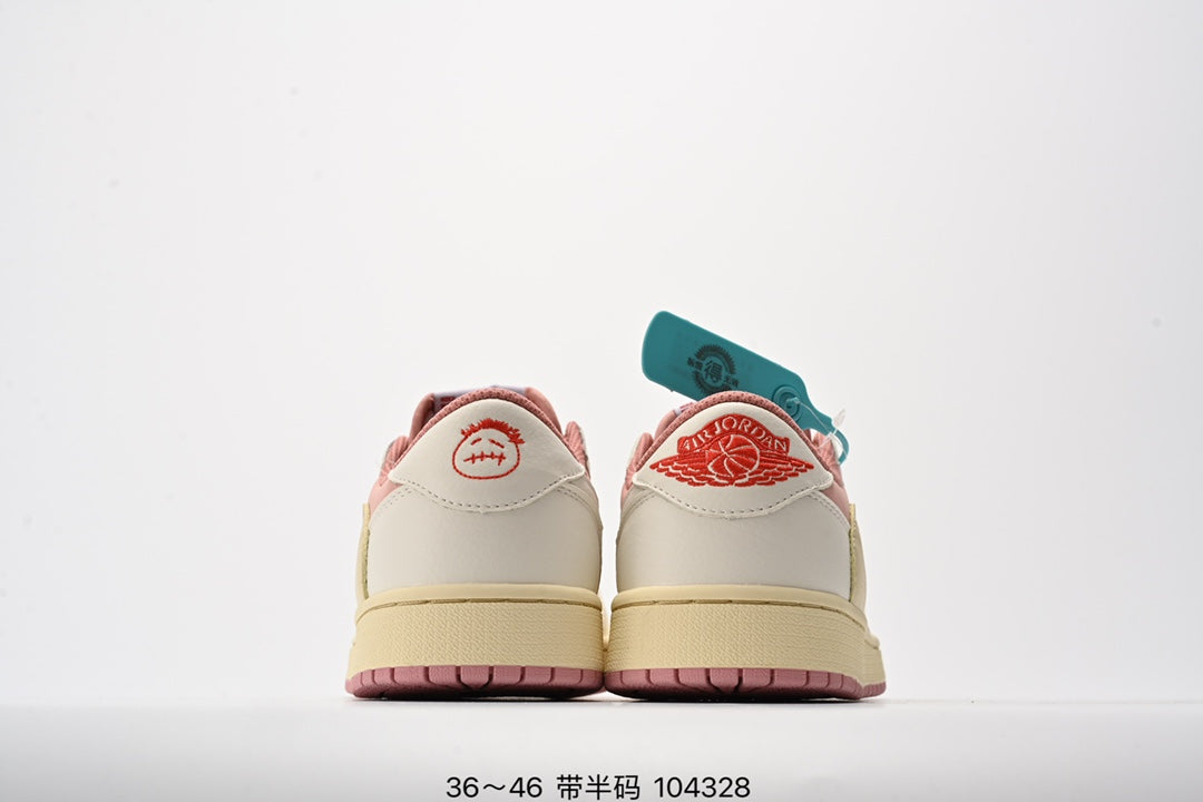 Fragment design x Travis Scott x Nike Air Jordan 1 Low OG SP ”Pink“