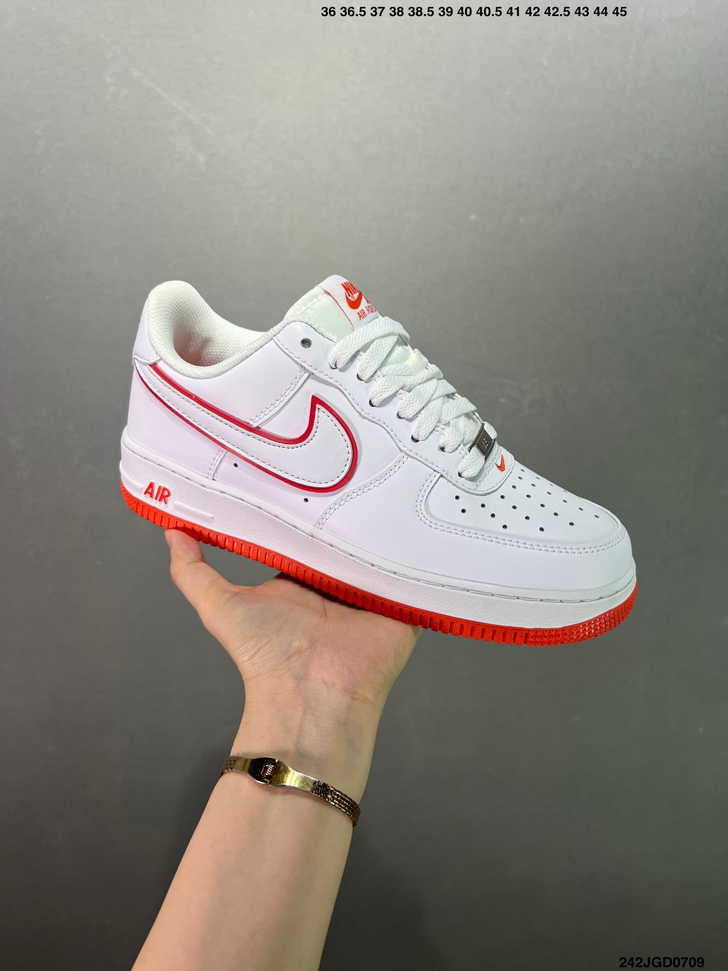 Nike Air Force 1'07 FN7239-410 'White/Red'