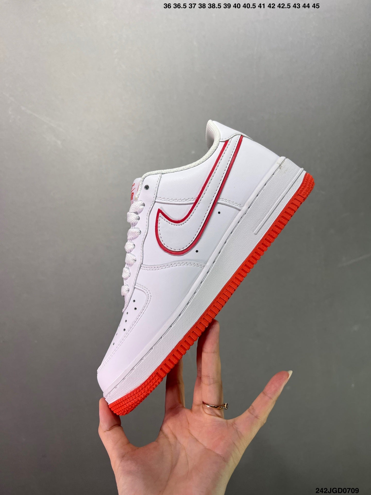 Nike Air Force 1'07 FN7239-410 'White/Red'