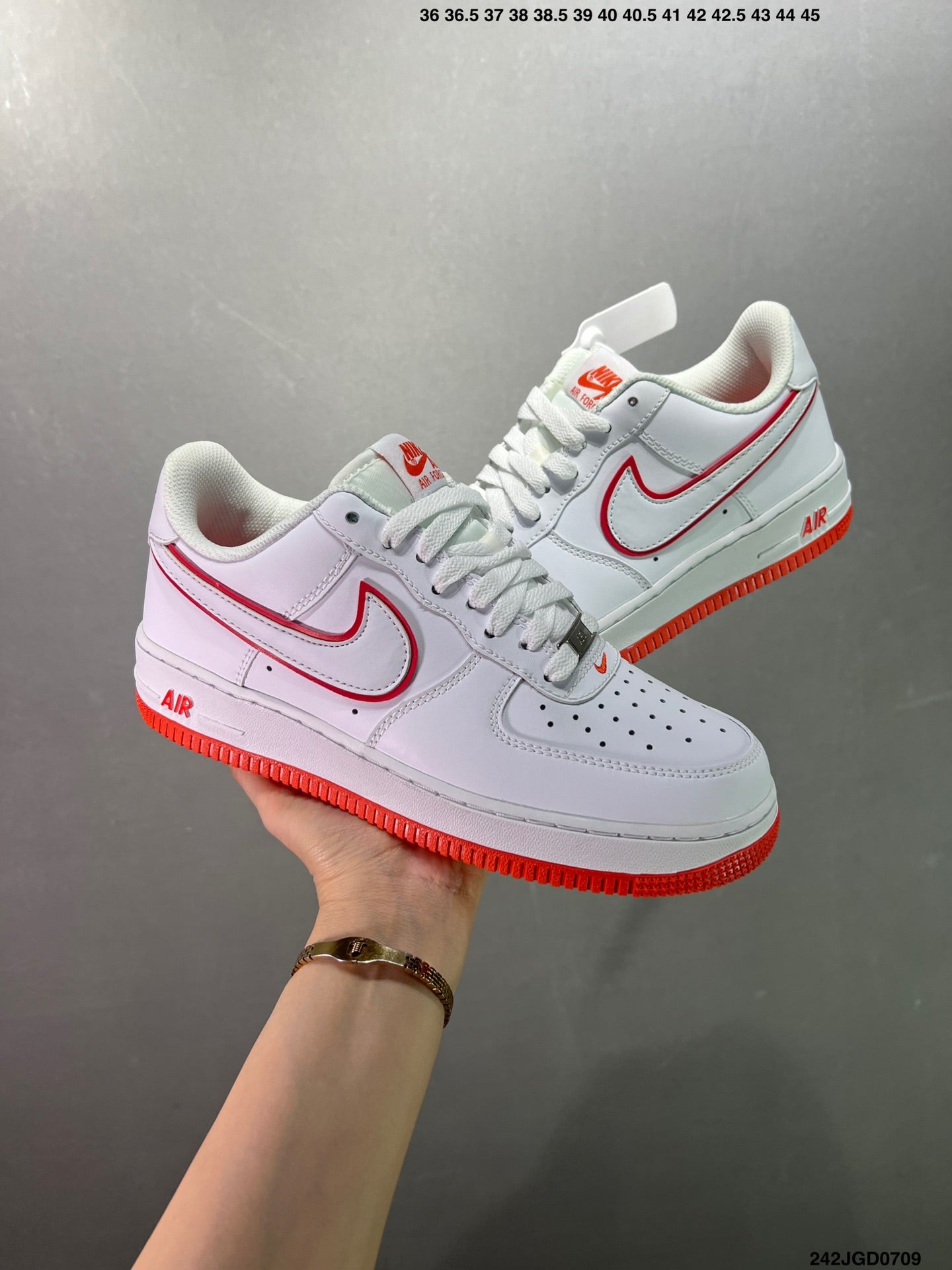 Nike Air Force 1'07 FN7239-410 'White/Red'