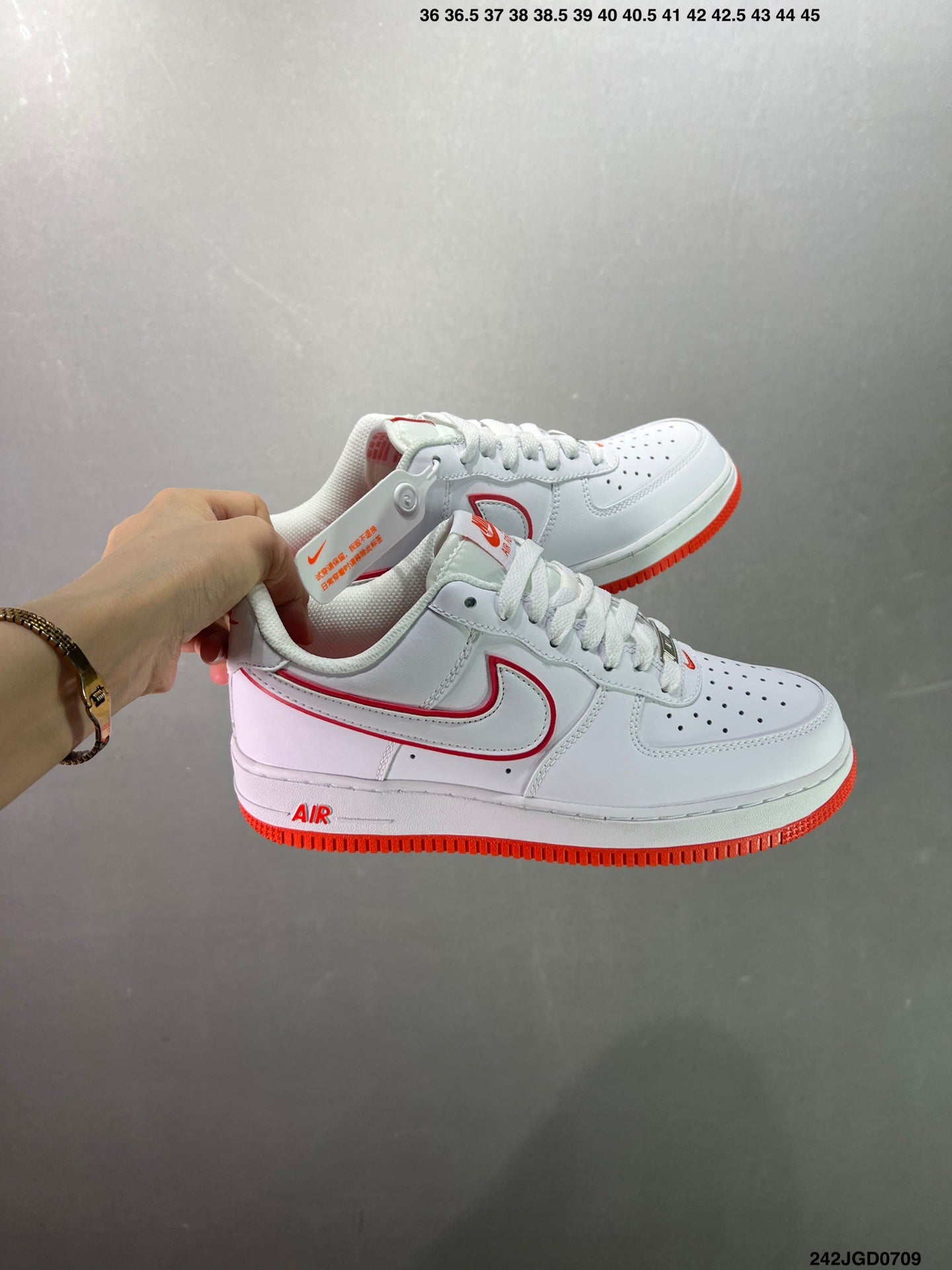 Nike Air Force 1'07 FN7239-410 'White/Red'