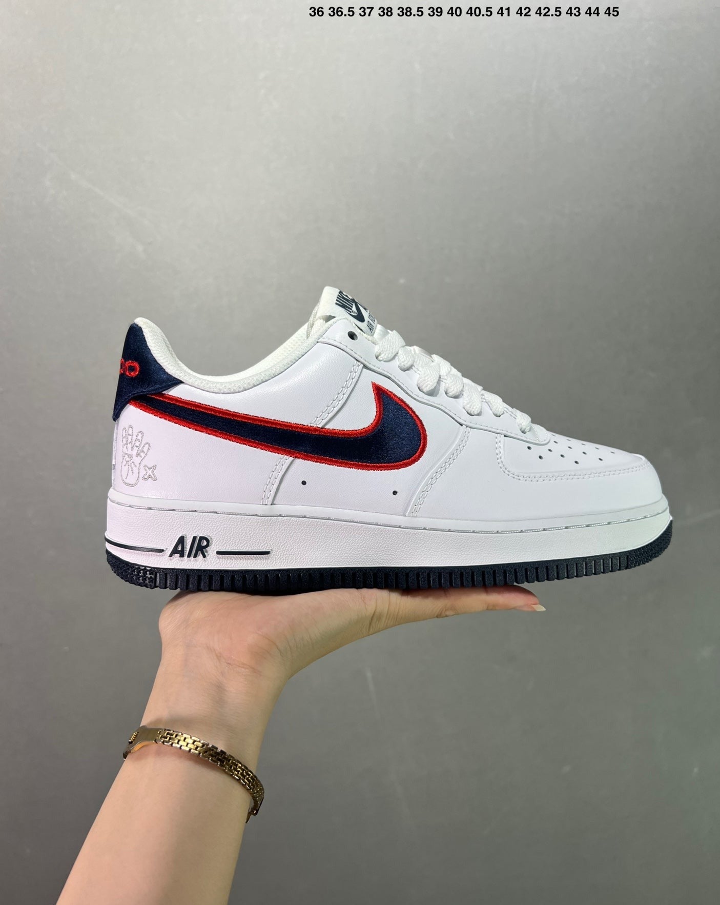 Nike Air Force 1'07 FN7239-410 'White/Black/Red'