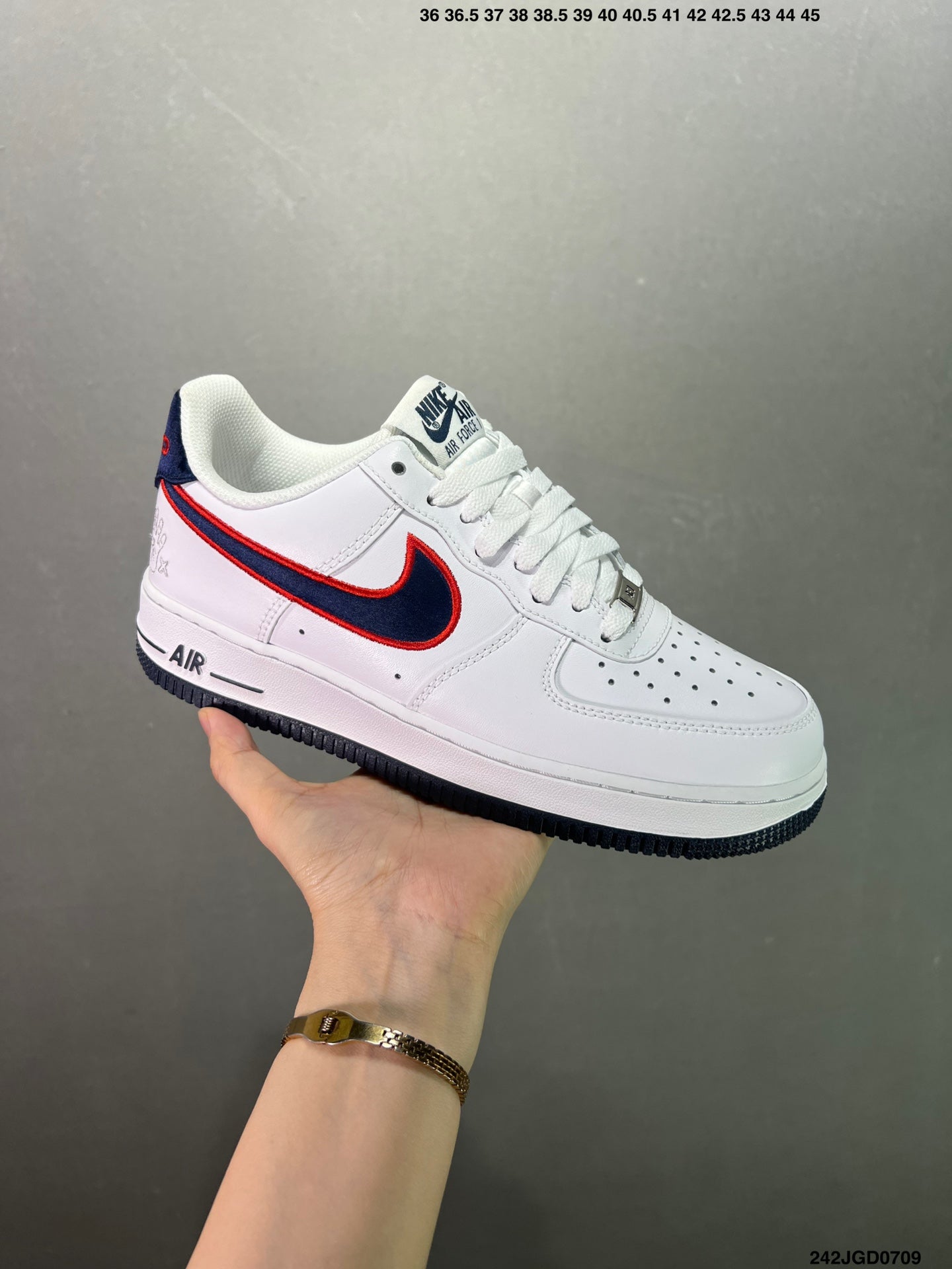 Nike Air Force 1'07 FN7239-410 'White/Black/Red'