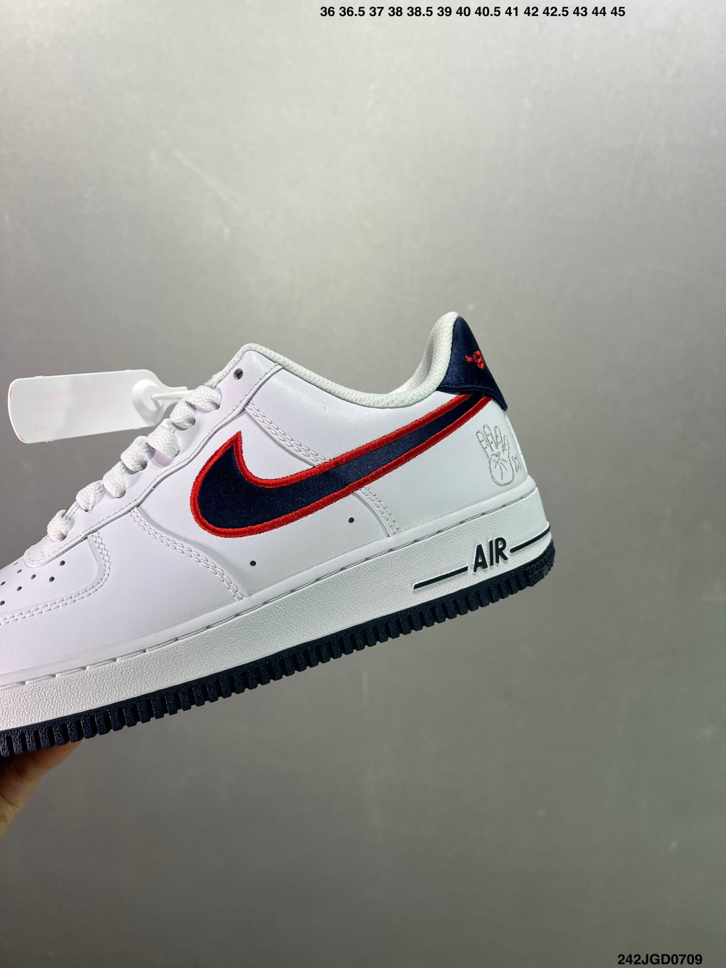 Nike Air Force 1'07 FN7239-410 'White/Black/Red'