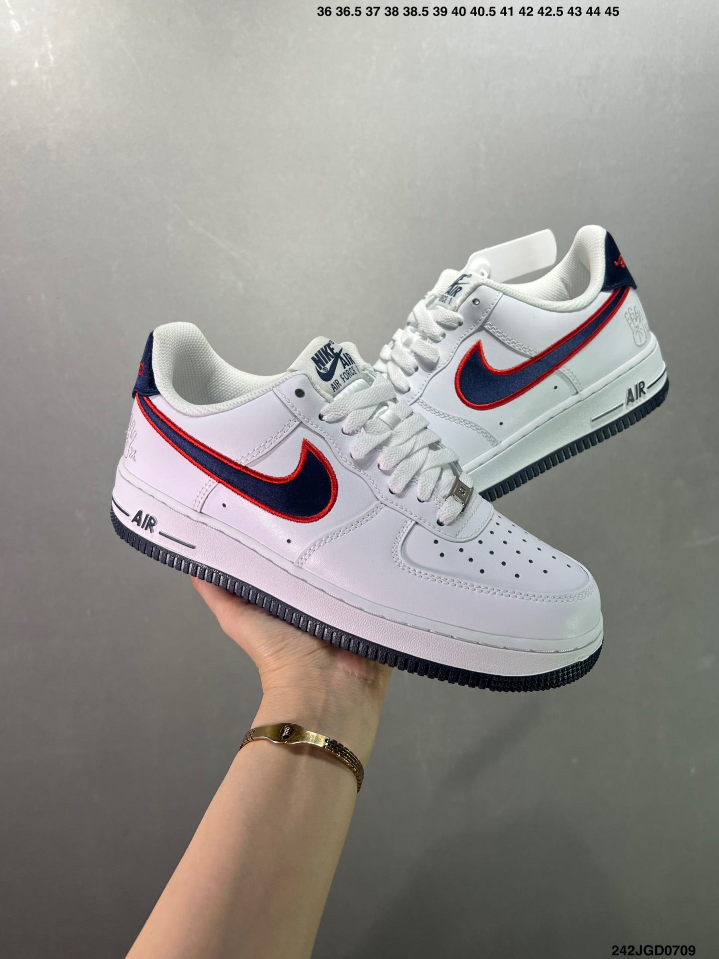 Nike Air Force 1'07 FN7239-410 'White/Black/Red'