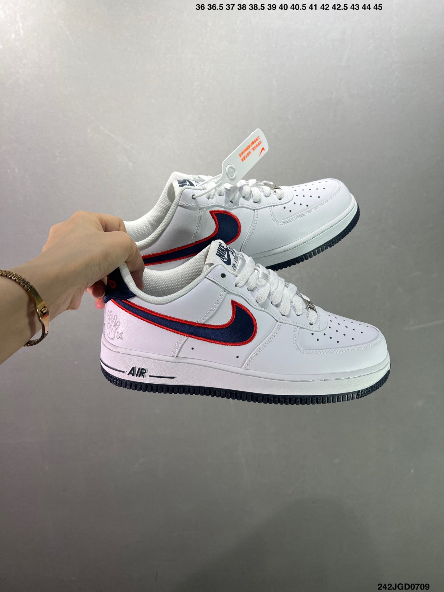 Nike Air Force 1'07 FN7239-410 'White/Black/Red'