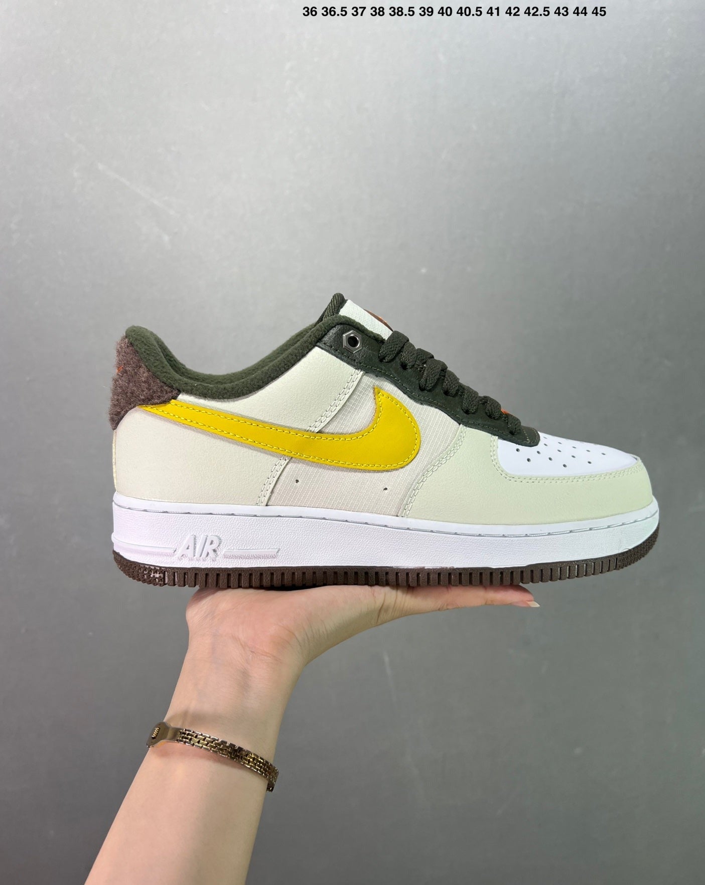 Nike Air Force 1'07 FN7239-410 'White/Black/Yellow'