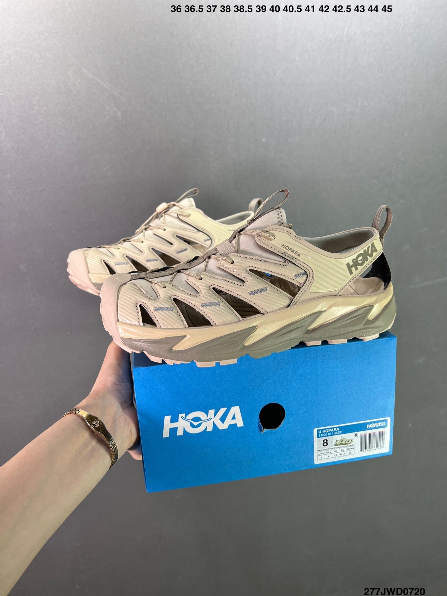 HOKA ONE ONE Hopara cutout rubber-trimmed mesh sandals